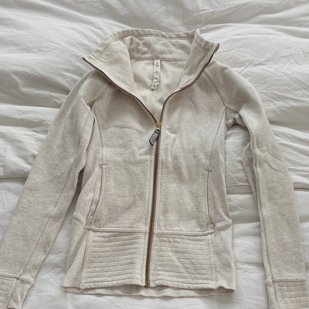 Lululemon Full Zip Scuba Ivory